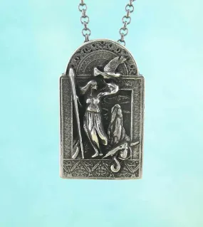 The Morrigan, Celtic War Goddess Pendant, Lead-Free Pewter