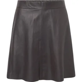 Timeless Dacy leather skirt / 51150 - Chocolate