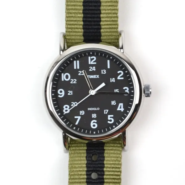 Timex - Weekender - Black / Khaki-Black Nato Strap