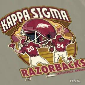 U of A Kappa Sigma Football PR T-Shirt Design