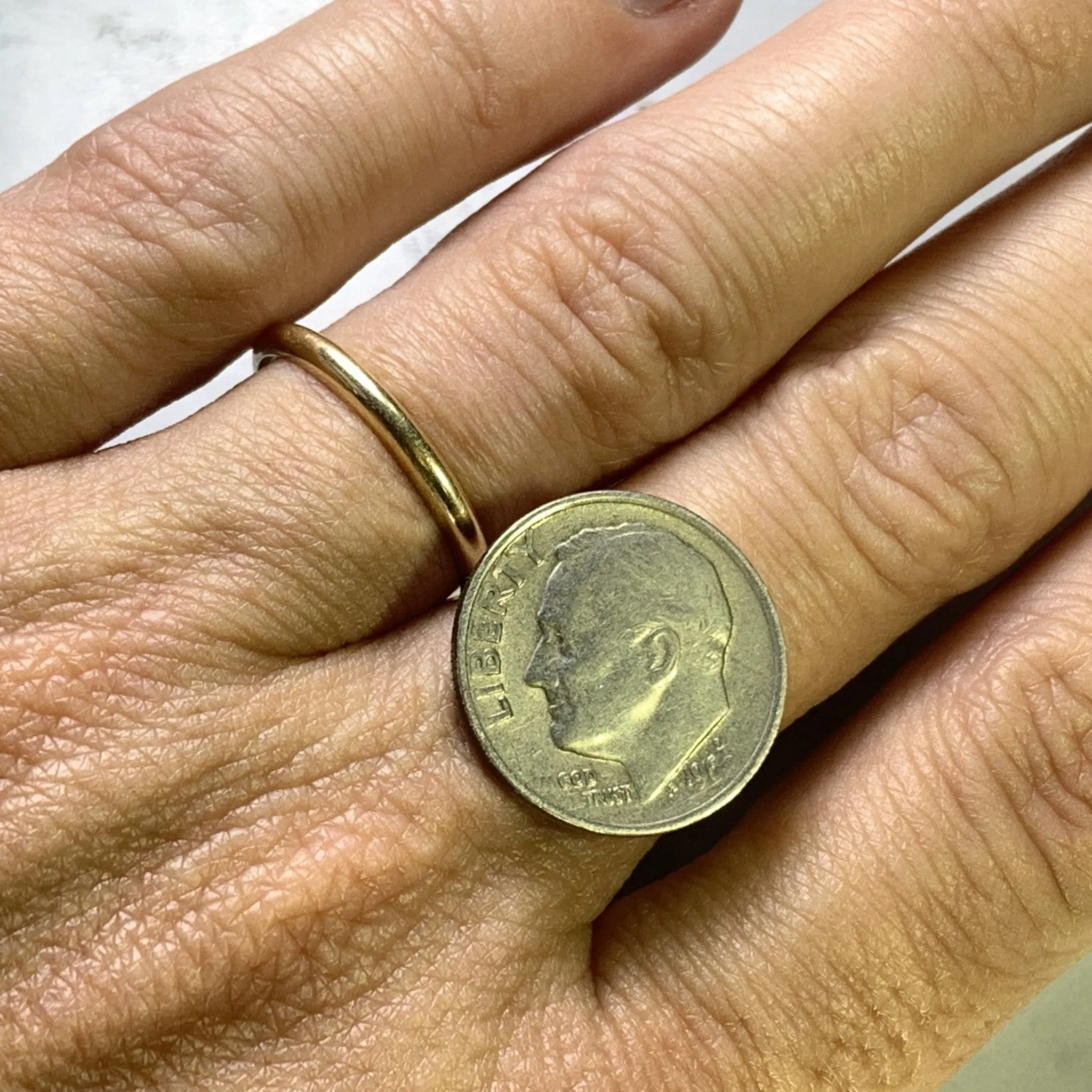 Vintage 1950s Gold Wedding Band by Keepsake in 14K Solid Yellow Gold. Perfect Stacking Ring.