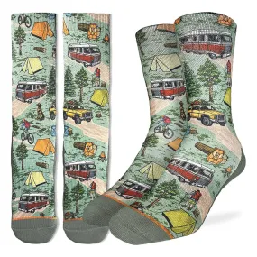 Vintage Camper Mens Socks