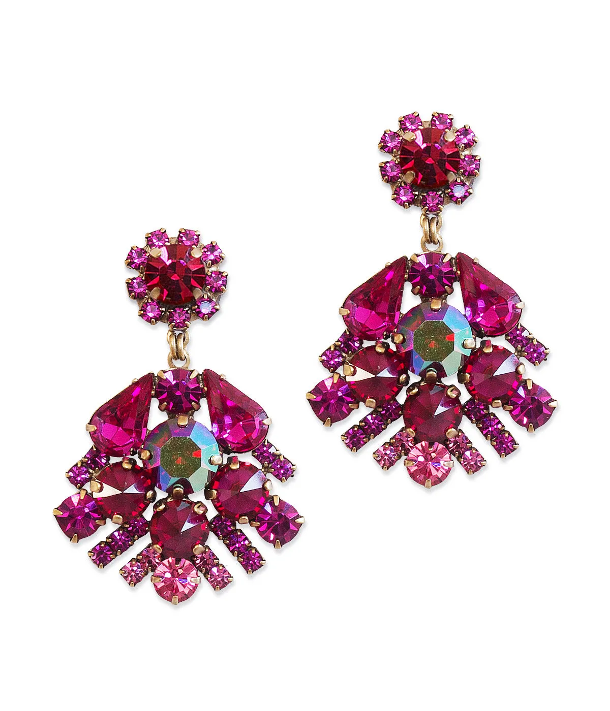 Willa Earrings in Ruby