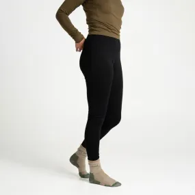 Womens Merino Leggings Black